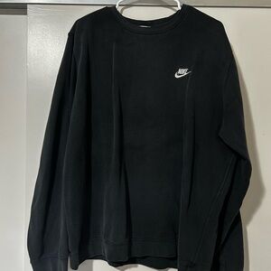 Nike Men's Classic Black Crewneck Sweater